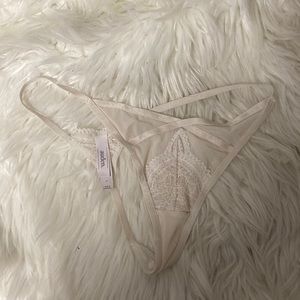 Used panties g-string white